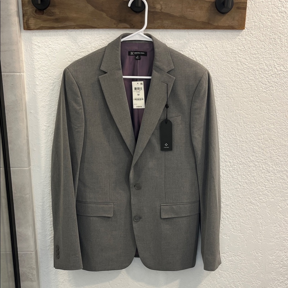 Men's INC Gray Suit -  Blazer NWT & slacks (worn once)